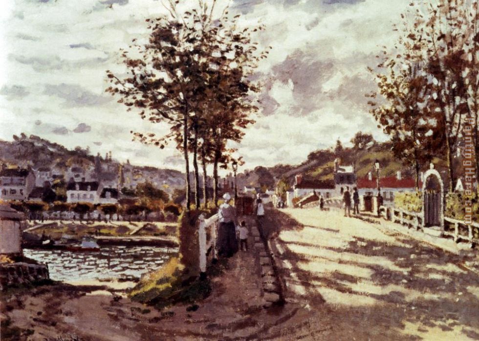 The Seine At Bougival painting - Claude Monet The Seine At Bougival art painting